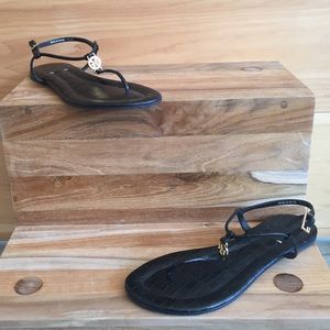 Tory Burch black thong flats